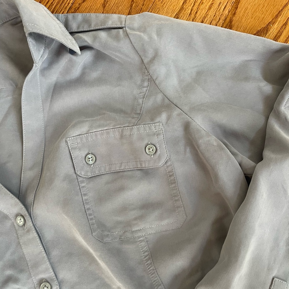 Express Gray Button Down - image 7